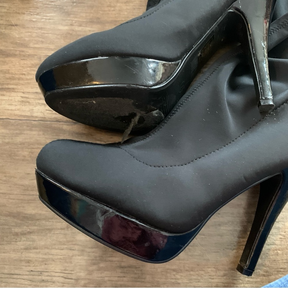 Frederick’s of Hollywood thigh high black boots - Picture 8 of 10